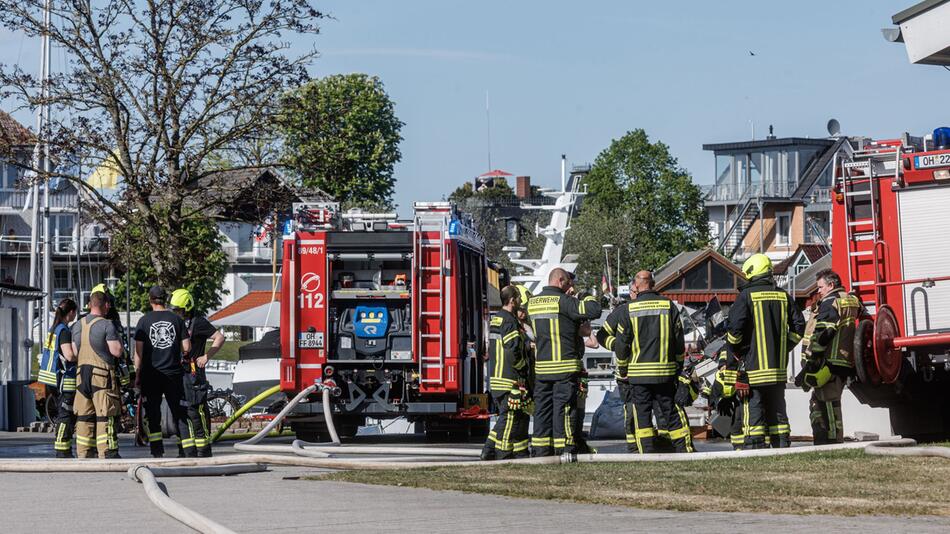 Explosion im Hafen von Niendorf