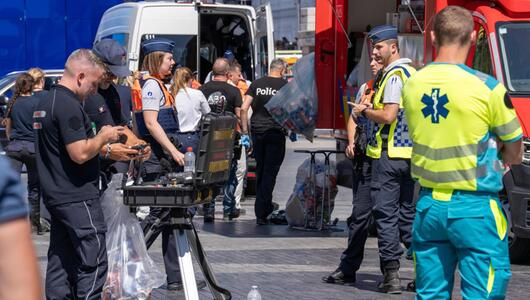 Gebäudebrand in Brüssel