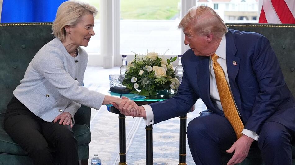 US-Präsident Trump trifft von der Leyen in Schottland