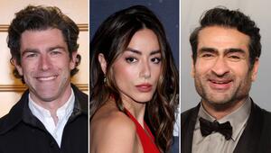 Max Greenfield (l.), Chloe Bennet und Kumail Nanjiani gehören zum Cast der vierten "The White ...