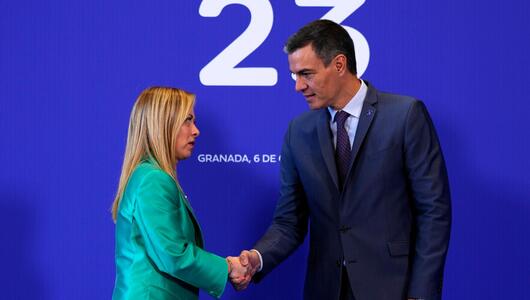 Meloni und Sanchez