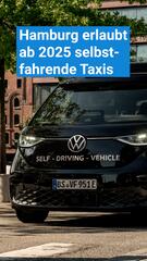 Ab 2025: In Hamburg kommen erste selbstfahrende Taxis