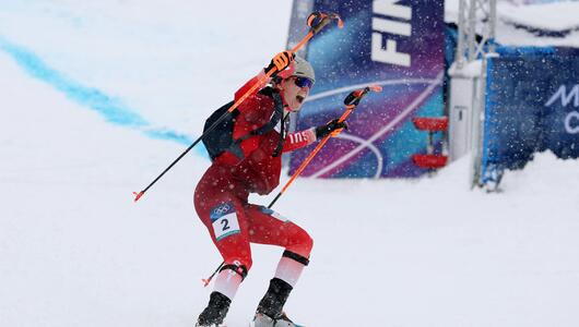 Marianne Fatton ist Olympiasiegerin im Skibergsteigen.