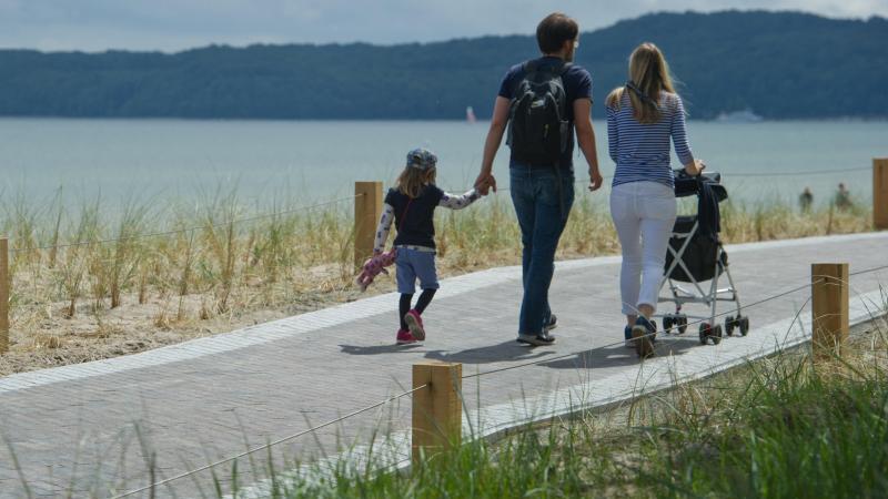 Strandpromenade zwischen Binz und Prora