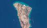 Das Satellitenbild zeigt die Insel Kharg aus der Luft.