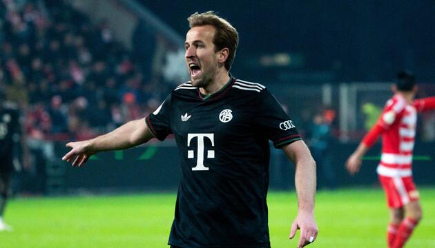 Harry Kane beim Pokalspiel gegen Union Berlin.