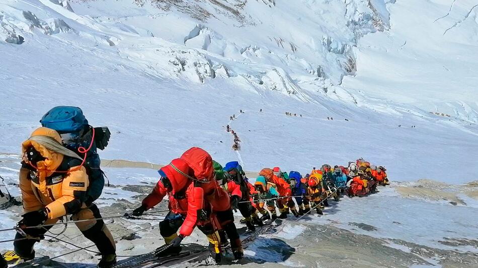 Bergsteiger auf Mount Everest