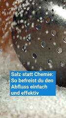 Salz statt Chemie: So befreist du den Abfluss einfach und effektiv