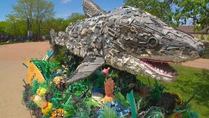Müll wird Kunst: Zoo in Minnesota zeigt beeindruckende Skulpturen aus Meeresabfall