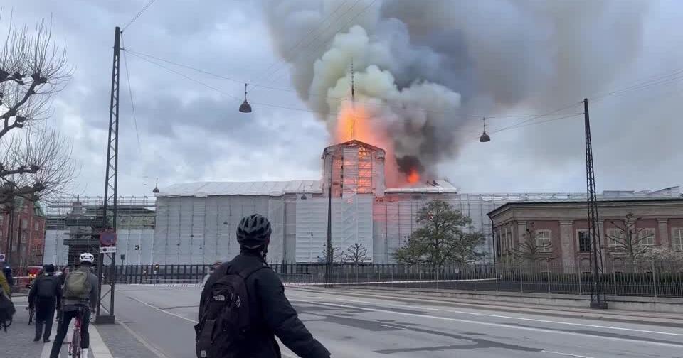 Brand in Kopenhagener Börse: 