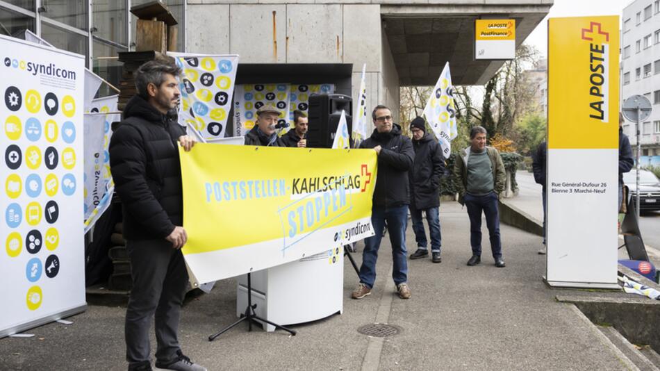Protestaktion im vergangenen November in Biel