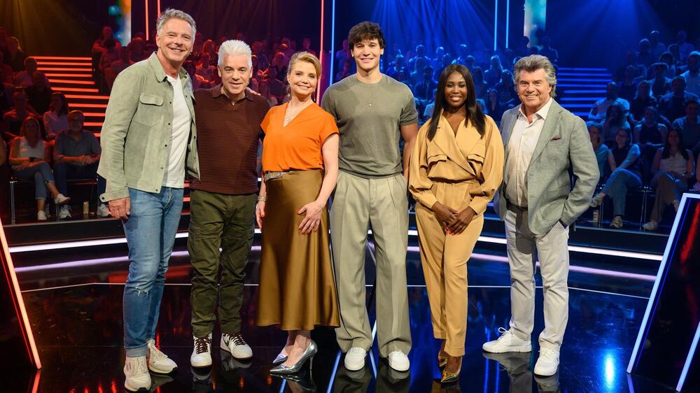 Team Maus und Team Elefant freuen sich auf „Die grosse Maus-Show“ (v.l.): Jörg Pilawa, Michael ...