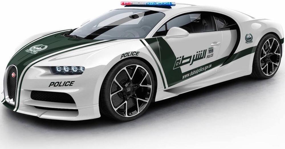 Scharfer Einsatzwagen: So könnte der Bugatti Chiron der Polizei Dubai