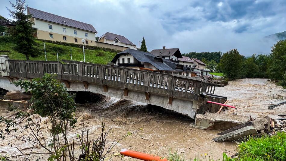Unwetter in Slowenien