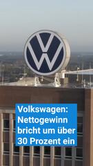Volkswagen: Nettogewinn bricht ein