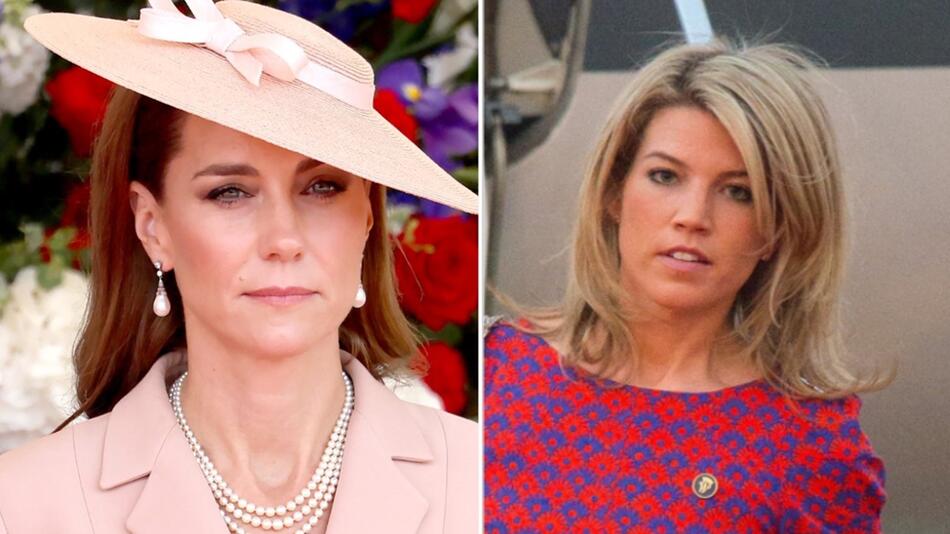 Prinzessin Kate (l.) soll sich von ihrer langjährigen Assistentin Natasha Archer verabschieden ...
