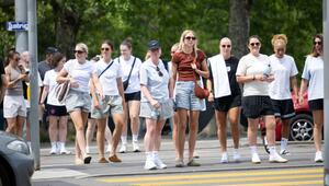 Frauenfussball EM - Englisches Team in Zürich