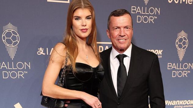 Lothar Matthäus und seine Freundin Theresa Sommer feierten Harry Kane beim Ballon d'Or.