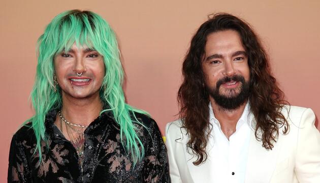 Bill und Tom Kaulitz (r.) beim Screening der zweiten Staffel "Kaulitz & Kaulitz".