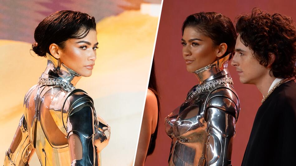 Spektakulär: Zendaya begeistert bei Dune-Premiere in futuristischer Metall-Rüstung