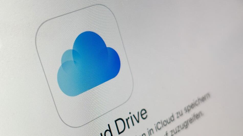 Logo der iClourd Drive ist auf einem Mac zu sehen