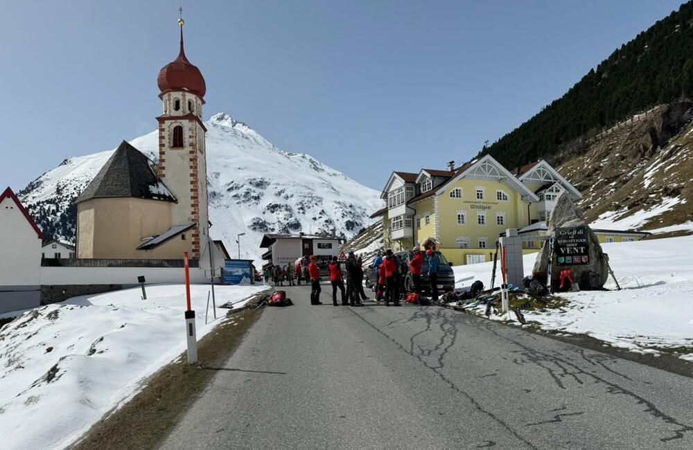 Lawinenabgang in den Ötztaler Alpen