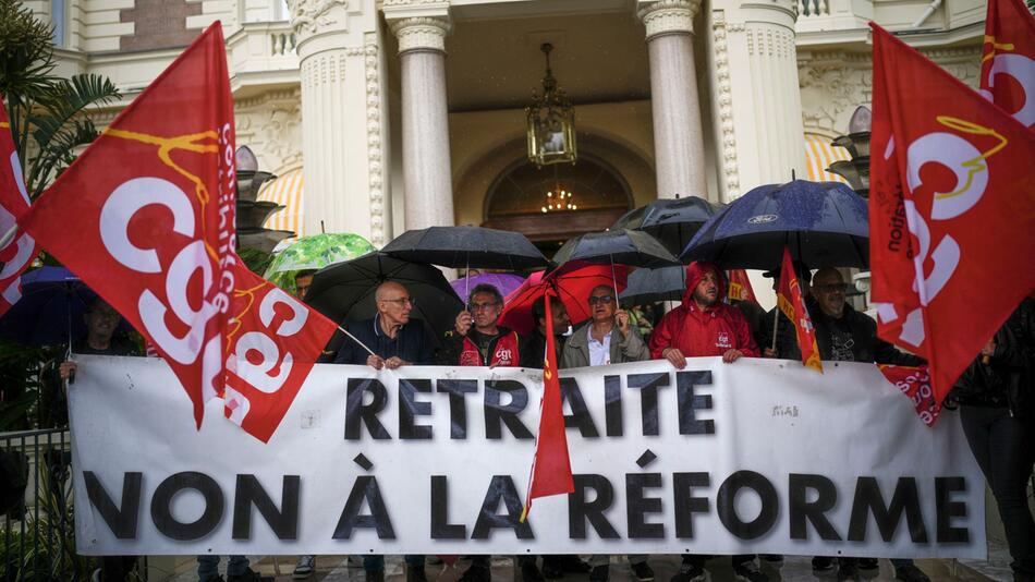 Protest gegen Rentenreform in Frankreich
