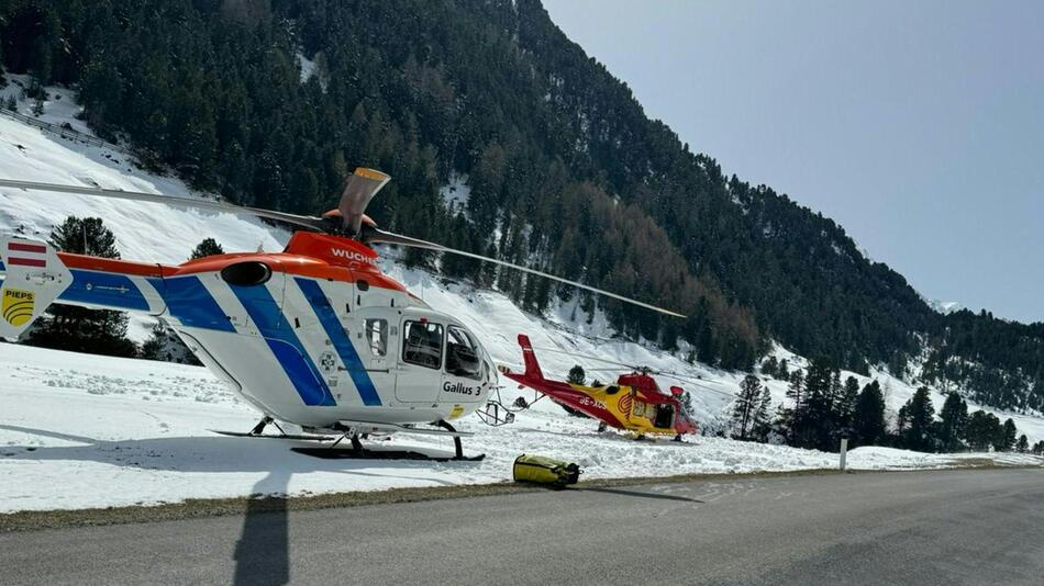 Lawinenabgang in den Ötztaler Alpen