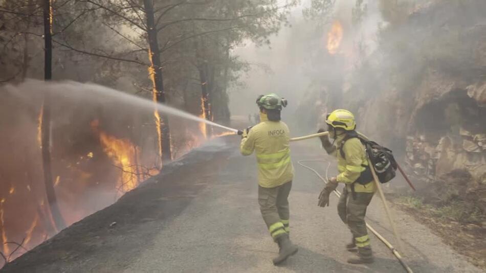 Waldbrände in Spanien und Portugal weiterhin nicht unter Kontrolle