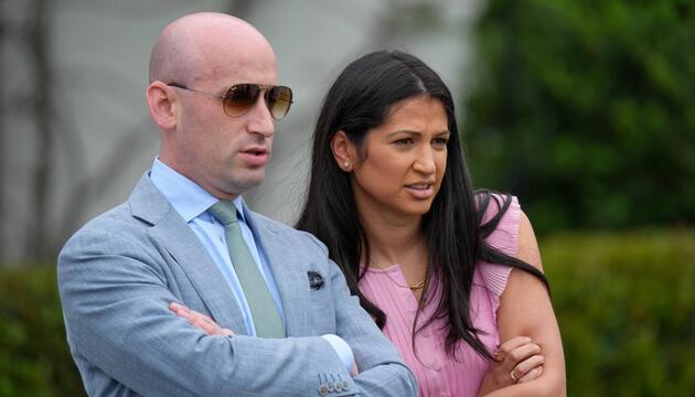 Stephen Miller and his wife Senior Advisor to DOGE Katie Miller