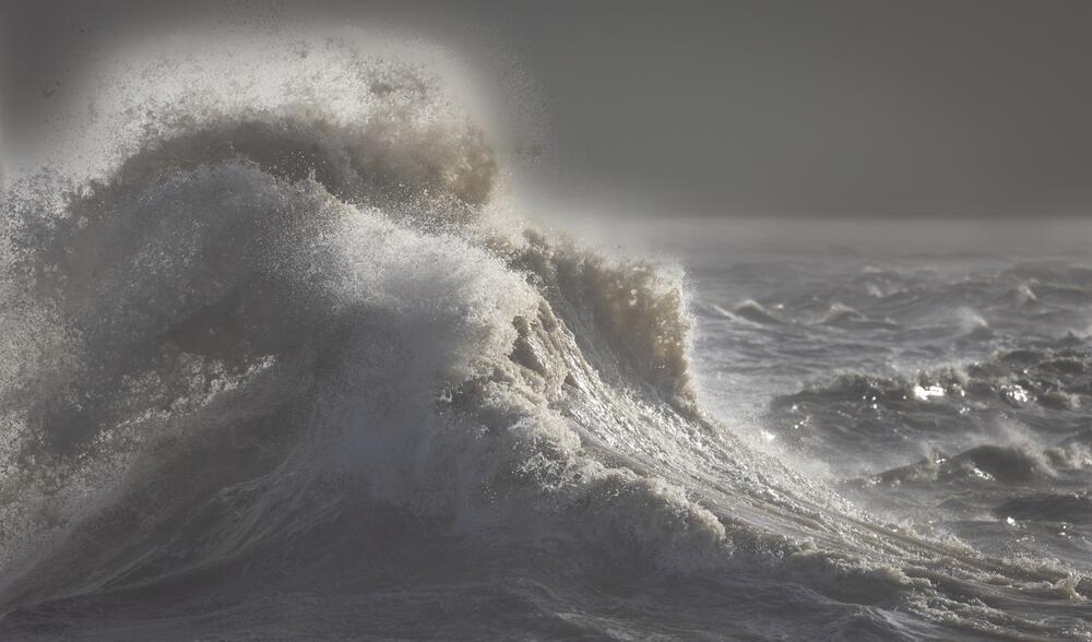 Grosse Wellen in der Nordsee