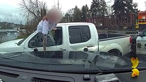 Querfeldein: Frau rast vor der Polizei davon – und gönnt sich letzten Snack