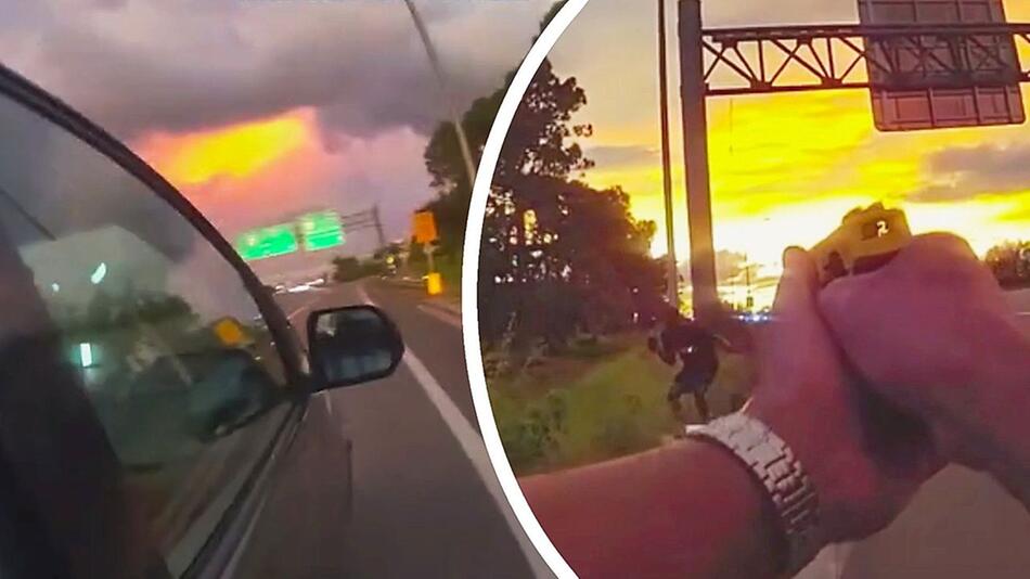 Schnell geschaltet: Polizist in Florida nimmt per Anhalter Verfolgung auf