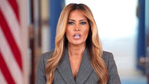 US-First-Lady Melania Trump bei ihrem Auftritt im Weissen Haus.