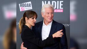 Richard Gere und Alejandra Silva in Madrid.