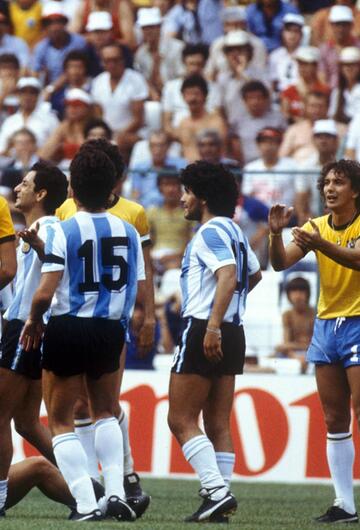 Diego Maradona, WM 1982, Argentinien, Brasilien, Mario Rubio Vazquez, Rote Karte, Platzverweis