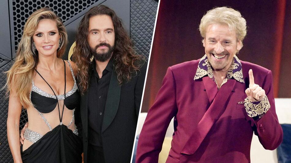 Bildkombo: Heidi Klum and Tom Kaulitz/Thomas Gottschalk