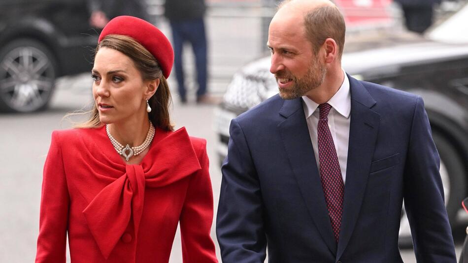 Prinz William und Prinzessin Kate beim Commonwealth-Day-Gottesdienst.