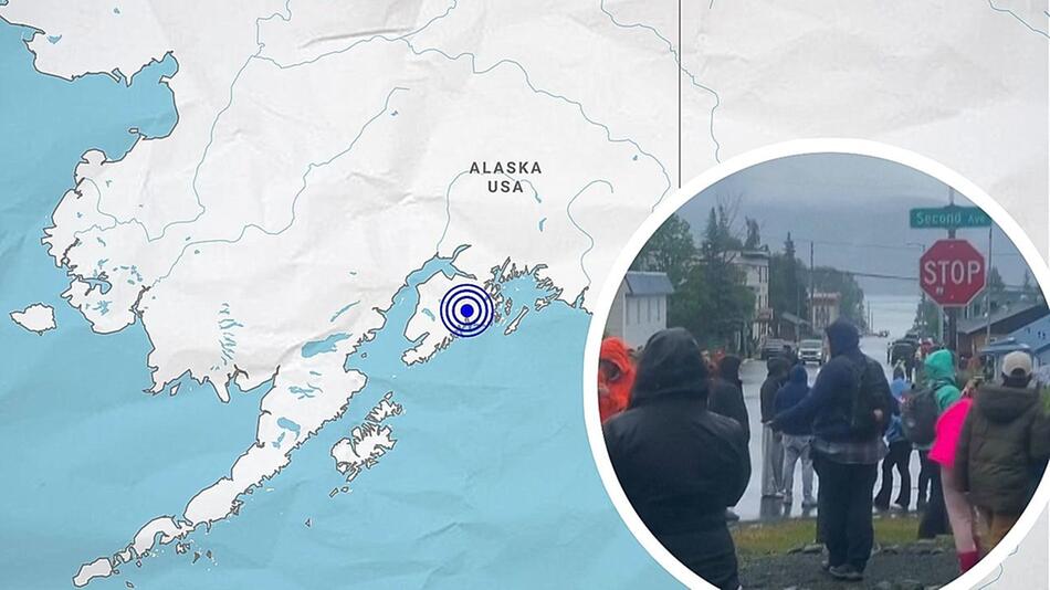 Tsunami-Alarm: Starkes Erdbeben erschüttert Alaska