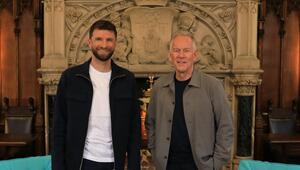 Thomas Müller (li.) und Johannes B. Kerner trafen sich im Münchner Rathaus.