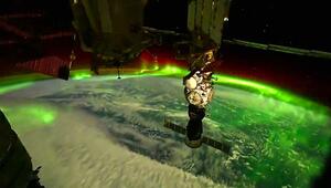 Grünes Band: NASA-Astronaut filmt seine ersten Polarlichter aus dem Weltall