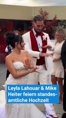 Leyla Lahouar & Mike Heiter feiern standesamtliche Hochzeit