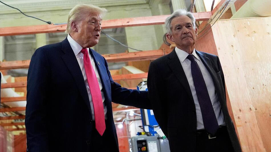 US-Präsident Trump und US-Notenbank-Chef Powell