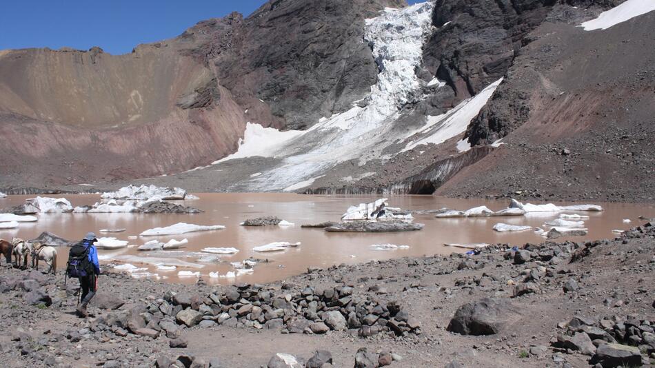 Ein Gletschersee in Chile