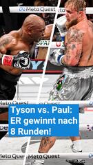 Jake Paul vs. Mike Tyson: ER gewinnt nach 8 Runden!