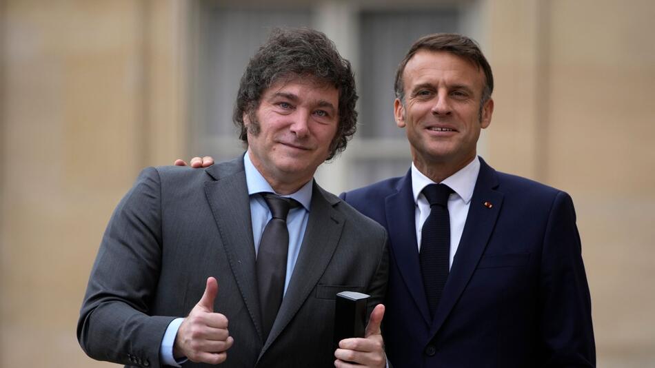 Paris 2024 - Argentiniens Präsident Milei in Paris