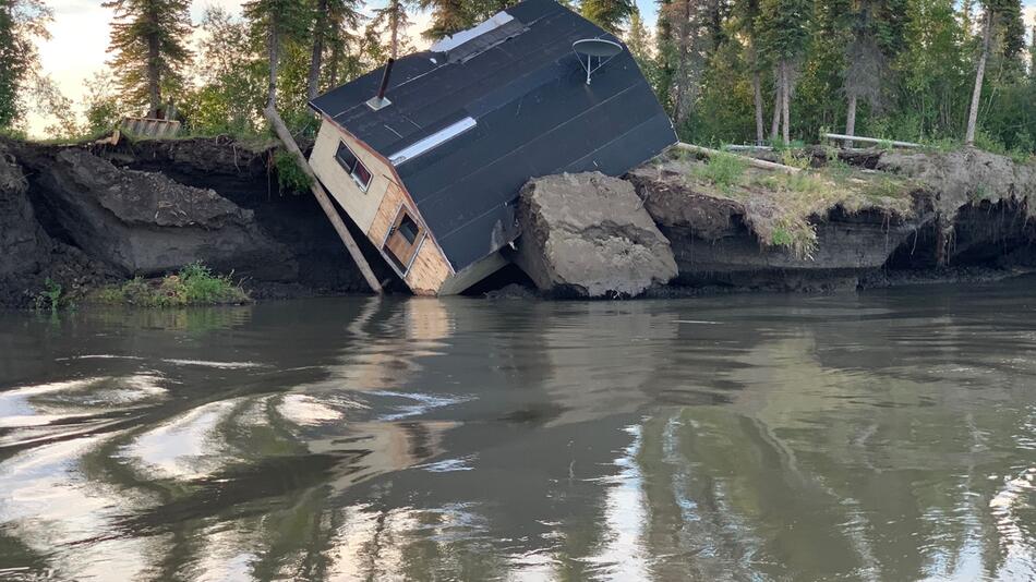 Tauender Permafrost in Arktis-Regionen