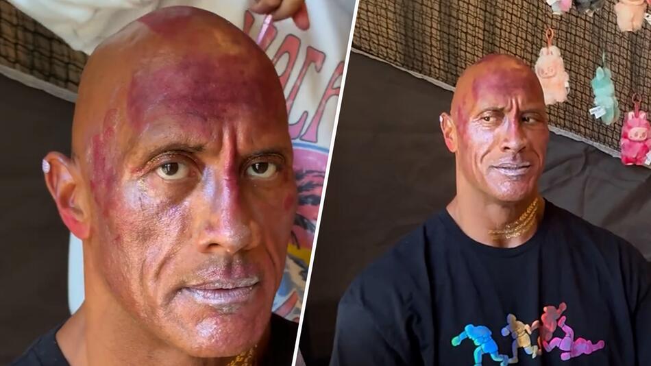 Dwayne Johnson als Schminkmodel: Einblick in seinen Papa-Alltag
