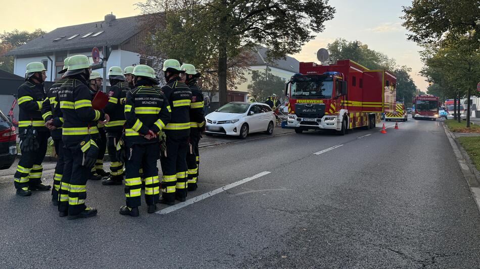 Die Feuerwehr ist in München im Einsatz.