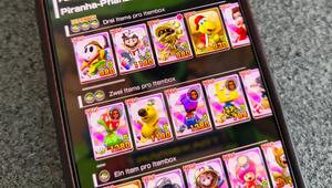 Das Spiel "Mario Kart Tour" auf einem Smartphone